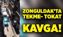 Zonguldak’ta tekme-tokat kavga! Birbirlerine girdiler!