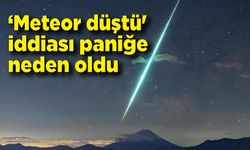 Gökyüzünde heyecanlandıran görüntü: Elazığ’da meteor düştü iddiası