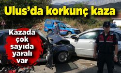 Ulus'ta korkunç kaza! 5 yaralı