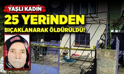 Yaşlı kadın evinde 25 yerinden bıçaklanmış halde bulundu!