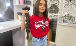 8 yaşındaki Azra, lösemi hastaları için saçlarını bağışladı