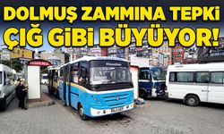 Dolmuş zammına tepki çığ gibi büyüyor!