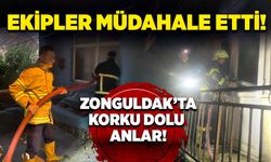 Zonguldak’ta korku dolu anlar! Ekipler müdahale etti!