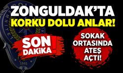 Zonguldak’ta korku dolu anlar! Sokak ortasında ateş açtı!