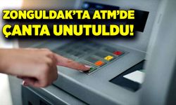 Zonguldak'ta bir kadın ATM’de çanta unuttu!