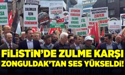 Filistin'de zulme karşı Zonguldak'tan ses yükseldi