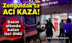 Zonguldak'ta acı kaza! İşçinin üzerine saç parçası düştü