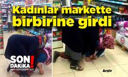 Kadınlar markette birbirine girdi; Olaya polis müdahal etti