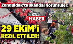 Zonguldak’ta skandal görüntüler! 29 Ekim’i rezil ettiler!