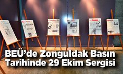 ZBEÜ İletişim Fakültesinden Zonguldak Basın tarihinde 29 Ekim Sergisi 