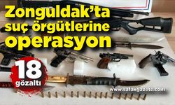 Zonguldak'ta 'KAFES' operasyonu; 18 gözaltı