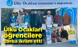 Zonguldak Ülkü Ocakları öğrencilere çorba ikram etti