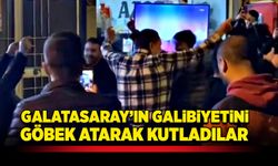 Galatasaray’ın galibiyetini göbek atarak kutladılar