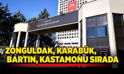 Zonguldak, Bartın, Karabük, Kastamonu sırada