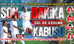 Zonguldak Kömürspor 6 maçın 4’ünde, 80 ve sonrasındaki dakikalarda goller yedi!
