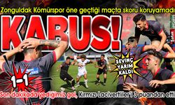 Zonguldak Kömürspor galibiyete hasret kaldı! Ne zaman maç kazanacağız? 1-1