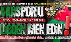 Vanspor Başkanı soyunma odasını bastı, silah çekip kaleci Egemen'e saldırdı! Zonguldak Kömürspor şikayetçi!