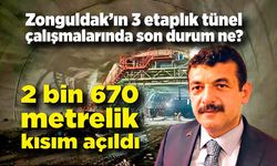 Muammer Avcı Zonguldak'ın 3 etaplı tünel çalışmaları değerlendirdi