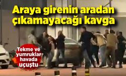 Araya girenin aradan çıkamayacağı kavga; Tekme ve yumruklar havada uçuştu