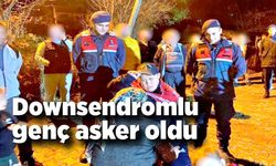 Çaycuma'da Downsendromlu genç asker oldu