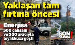 Zonguldak'ta tam fırtına öncesi BEDAŞ teyakkuza geçti