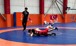 Düzce'de gençler güreş turnuvasında ter döktü