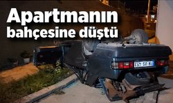 Feci kaza! 5 metre yükseklikte apartmanın bahçesine düştü