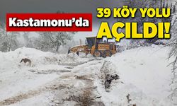 Kastamonu’da 39 köy yolu ulaşıma açıldı!