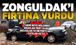 Zonguldak’ı fırtına vurdu!