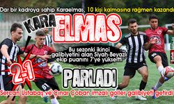 10 kişi kalan Karaelmasspor, Asmaspor'u iki golle geçti: 2-1