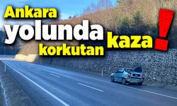 Ankara yolunda korkutan kaza!