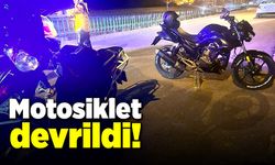 Karabük'te motosiklet devrildi!