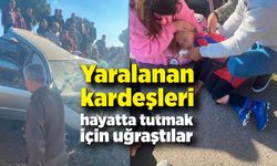 Kardeşler kaza yaptı; Vatandaşlar yaralıları kurtarmak için zamanla yarıştı