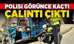 Polisi görünce kaçmıştı, çalıntı çıktı!