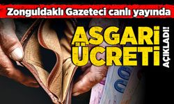 Zonguldaklı Gazeteci canlı yayında asgari ücreti açıkladı