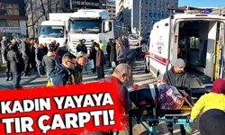 Zonguldak çevre yolunda tır kadın yayaya çarptı