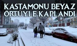 Kastamonu beyaz örtüyle kaplandı