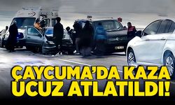 Çaycuma’da kaza ucuz atlatıldı!