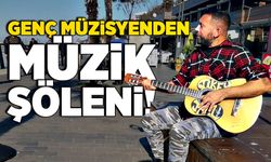 Genç müzisyenden müzik şöleni!