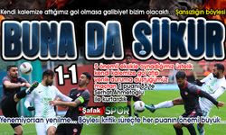 Zonguldak Kömürspor kendi kendiyle berabere kaldı... Galibiyet kaçtı: 1-1