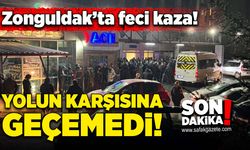 Yolun karşısına geçerken, canından oldu!