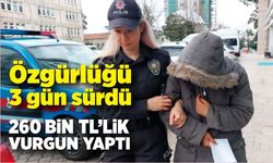 Cezaevinden çıkan kadın vurgun yaptı