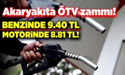 Akaryakıta ÖTV zammı! Benzinde 9.40 TL, motorinde 8,81 TL!