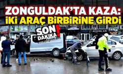 Zonguldak’ta kaza: iki araç birbirine girdi
