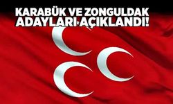 MHP Karabük ve Zonguldak adayları açıklandı!