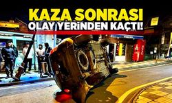 Kaza sonrası olay yerinden kaçtı!