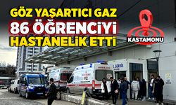 Göz yaşartıcı gaz 86 öğrenciyi hastanelik etti