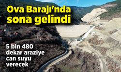 Karabük'te Ova Barajı'nda çalışmaların sonuna gelindi