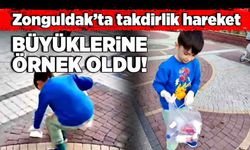 Zonguldak’ta takdirlik hareket:  Büyüklerine örnek oldu