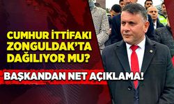Cumhur İttifakı Zonguldak’ta dağılıyor mu?  Başkandan net açıklama!